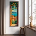 Tablou decorativ, LAC093-150, MDF, Lemn masiv, Multicolor