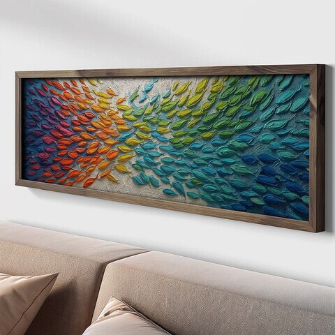 Tablou decorativ, LAC098-150, MDF, Lemn masiv, Multicolor