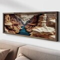 Tablou decorativ, LAC099-150, MDF, Lemn masiv, Multicolor