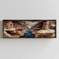 Tablou decorativ, LAC099-150, MDF, Lemn masiv, Multicolor