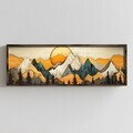 Tablou decorativ, LAC101-120, MDF, Lemn masiv, Multicolor