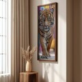 Tablou decorativ, LAC110-120, MDF, Lemn masiv, Multicolor