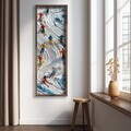 Tablou decorativ, LAC118-120, MDF, Lemn masiv, Multicolor