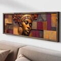 Tablou decorativ, LAC124-120, MDF, Lemn masiv, Multicolor