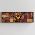 Tablou decorativ, LAC124-150, MDF, Lemn masiv, Multicolor