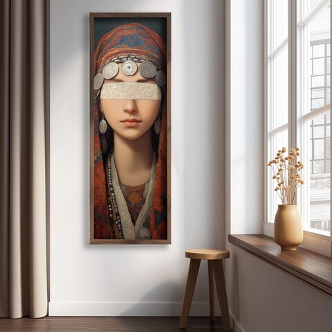 Tablou decorativ, LAC127-120, MDF, Lemn masiv, Multicolor