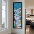 Tablou decorativ, LAC128-150, MDF, Lemn masiv, Multicolor