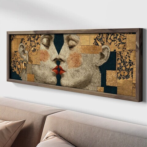 Tablou decorativ, LAC134-150, MDF, Lemn masiv, Multicolor