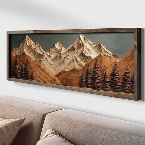 Tablou decorativ, LAC139-150, MDF, Lemn masiv, Multicolor