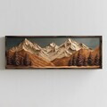 Tablou decorativ, LAC139-150, MDF, Lemn masiv, Multicolor