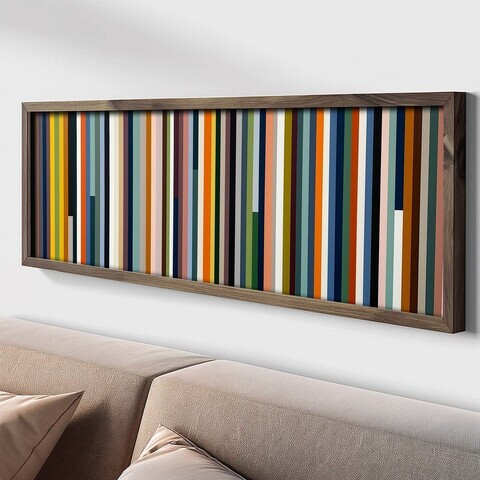Tablou decorativ, LAC144-150, MDF, Lemn masiv, Multicolor