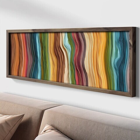 Tablou decorativ, LAC151-120, MDF, Lemn masiv, Multicolor