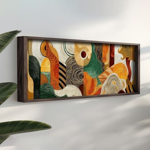 Tablou decorativ, LAC153-120, MDF, Lemn masiv, Multicolor