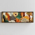 Tablou decorativ, LAC153-150, MDF, Lemn masiv, Multicolor