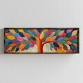 Tablou decorativ, LAC166-120, MDF, Lemn masiv, Multicolor
