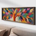 Tablou decorativ, LAC166-150, MDF, Lemn masiv, Multicolor