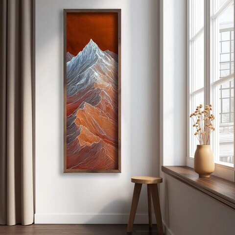 Tablou decorativ, LAC168-120, MDF, Lemn masiv, Multicolor