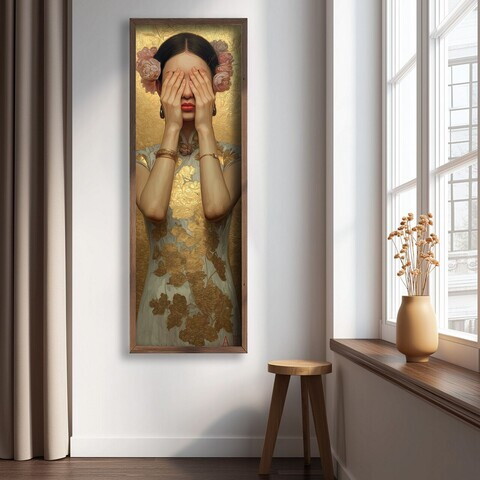 Tablou decorativ, LAC170-150, MDF, Lemn masiv, Multicolor
