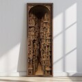 Tablou decorativ, LAC176-150, MDF, Lemn masiv, Multicolor