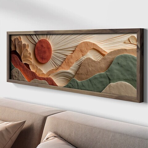 Tablou decorativ, LAC181-120, MDF, Lemn masiv, Multicolor