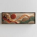 Tablou decorativ, LAC181-150, MDF, Lemn masiv, Multicolor
