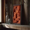 Tablou decorativ, MUS001, MDF, Lemn masiv, Multicolor