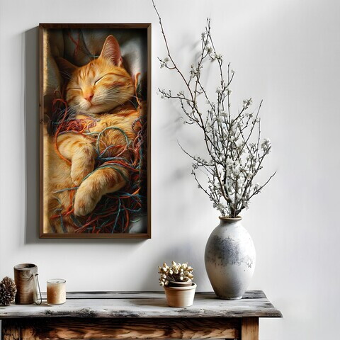 Tablou decorativ, MUS002, MDF, Lemn masiv, Multicolor