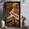 Tablou decorativ, MUS003, MDF, Lemn masiv, Multicolor