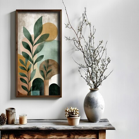 Tablou decorativ, MUS005, MDF, Lemn masiv, Multicolor