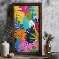 Tablou decorativ, MUS007, MDF, Lemn masiv, Multicolor