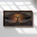 Tablou decorativ, MUS008, MDF, Lemn masiv, Multicolor