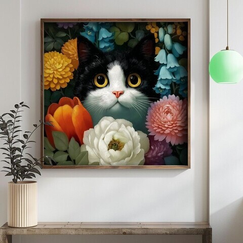 Tablou decorativ, DOS009-33, MDF, Lemn masiv, Multicolor