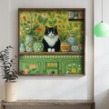 Tablou decorativ, DOS011-70, MDF, Lemn masiv, Multicolor