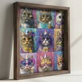 Tablou decorativ, DOS042-70, MDF, Lemn masiv, Multicolor