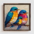 Tablou decorativ, DOS060-70, MDF, Lemn masiv, Multicolor