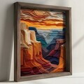 Tablou decorativ, DOS068-50, MDF, Lemn masiv, Multicolor
