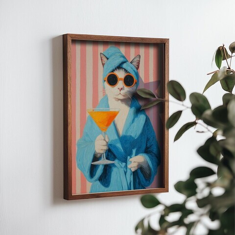 Tablou decorativ, NAL003-70, MDF, Lemn masiv, Multicolor