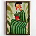 Tablou decorativ, NAL005-70, MDF, Lemn masiv, Multicolor