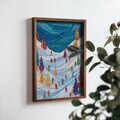 Tablou decorativ, NAL006-70, MDF, Lemn masiv, Multicolor