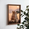 Tablou decorativ, NAL009-70, MDF, Lemn masiv, Multicolor