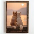 Tablou decorativ, NAL009-70, MDF, Lemn masiv, Multicolor