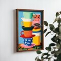 Tablou decorativ, NAL012-46, MDF, Lemn masiv, Multicolor