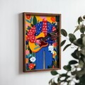 Tablou decorativ, NAL013-46, MDF, Lemn masiv, Multicolor