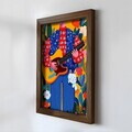 Tablou decorativ, NAL013-70, MDF, Lemn masiv, Multicolor