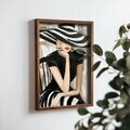 Tablou decorativ, NAL014-46, MDF, Lemn masiv, Multicolor