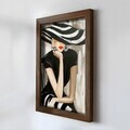 Tablou decorativ, NAL014-46, MDF, Lemn masiv, Multicolor