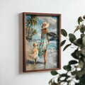 Tablou decorativ, NAL017-46, MDF, Lemn masiv, Multicolor