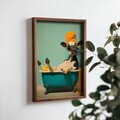Tablou decorativ, NAL019-46, MDF, Lemn masiv, Multicolor
