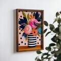 Tablou decorativ, NAL021-70, MDF, Lemn masiv, Multicolor