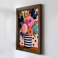 Tablou decorativ, NAL021-70, MDF, Lemn masiv, Multicolor